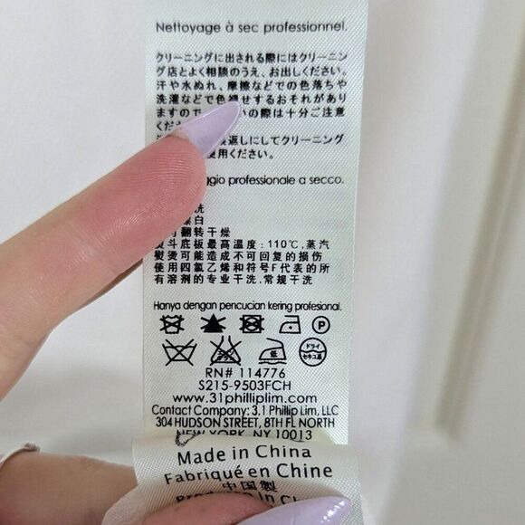 3.1 Phillip Lim | White Asymmetric Cap Sleeve Dress Size 4 - Picture 8 of 9